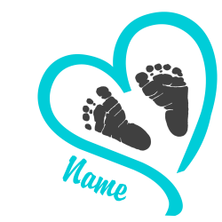 28+ Collection of Baby Feet Heart Clipart | High quality, free ...