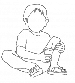 Child Line Drawing at GetDrawings.com | Free for personal use Child ...