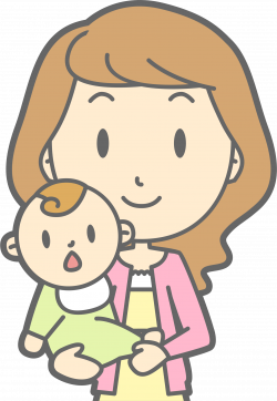 Clipart - Mother and Baby (#2)
