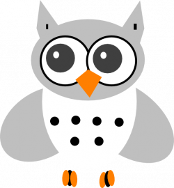 White Baby Owl Clip Art at Clker.com - vector clip art online ...