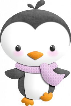 Purple scarf penguin | Morghan | Pinterest | Penguins and Baby penguins