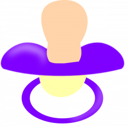 Purple Pacifier Clip Art at Clker.com - vector clip art online ...
