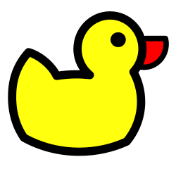 OnlineLabels Clip Art - Ducky Icon