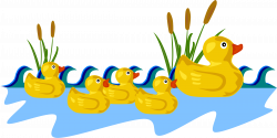 Duckling clipart bath duck - Pencil and in color duckling clipart ...