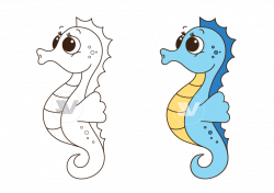 28+ Collection of Seahorse Clipart Transparent | High quality, free ...