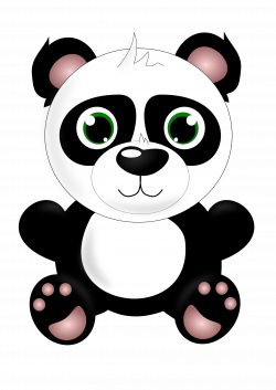 Clipart - Baby panda