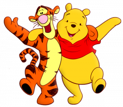 Winnie the Pooh and Tiger Cartoon PNG Free Clipart | Disney ...