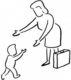 28+ Collection of Baby Walking Clipart Black And White | High ...