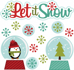 Let It Snow SVG winter clipart cut clip art free svg file free svgs ...