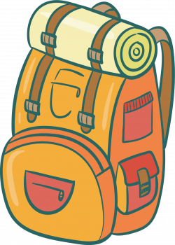 Travel Backpack Bag Clip art - Khaki hand-painted backpack 1717*2404 ...