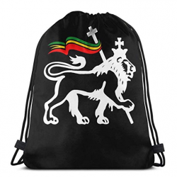Amazon.com | Gym Drawstring Bags White Lion Clipart ...