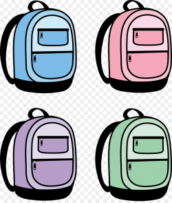School Bag Cartoon clipart - Backpack, Tshirt, School ...