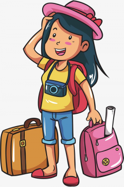 A Girl On A Happy Trip | картинки люди in 2019 | Clip art ...