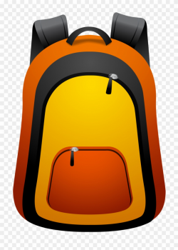 Orange Backpack Clipart - Png Download (#1161174) - PinClipart