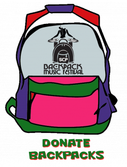 Backpack Music Festival donate backpacks page