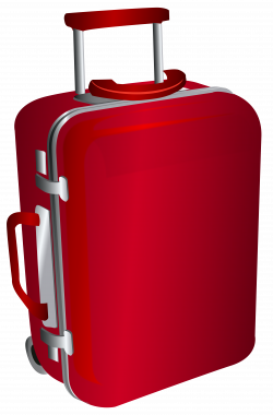 Travel Bag Suitcase Backpack - Red Trolley Travel Bag PNG Clipart ...