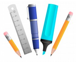 School Supplies Background Png. Amazing Art Supply Background With ...