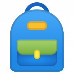 School backpack Icon | Noto Emoji Clothing & Objects Iconset | Google