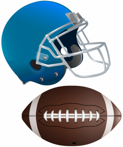 American Football Ball and Helmet Transparent Clip Art Image ...