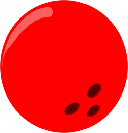 Bowling Ball - Red Clip Art at Clker.com - vector clip art online ...