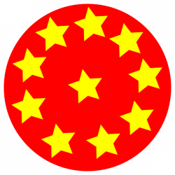 Red Circle With Stars Clip Art at Clker.com - vector clip art online ...