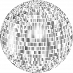 Clipart - Glimmering Disco Ball No Background