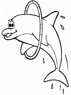 dolphins | coloring pages for kids | Pinterest | Template, Beach ...