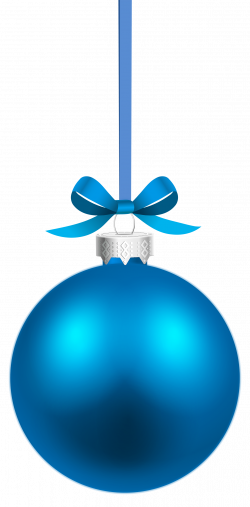 Blue Hanging Christmas Ball PNG Clipart - Best WEB Clipart