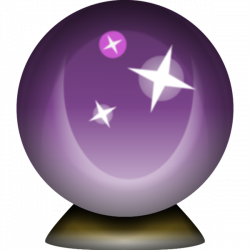 Download high resolution Crystal Magic Ball Emoji - Tell the future ...