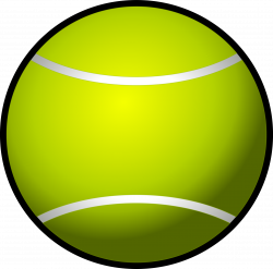 Clipart - tennis ball simple