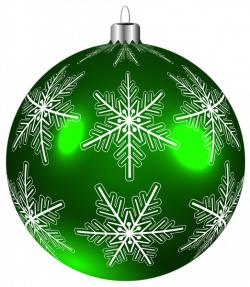 Beautiful Green Christmas Ball PNG Clip-Art Image | Christmas ...