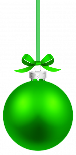 Green Hanging Christmas Ball PNG Clipart - Best WEB Clipart