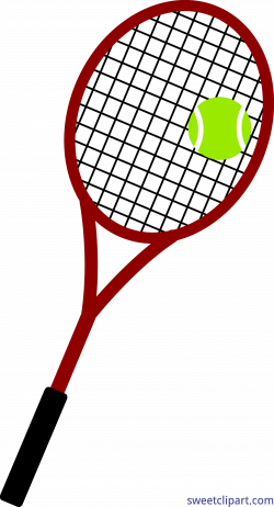 Tennis Ball And Racket Clip Art - Sweet Clip Art