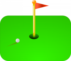 Clipart - golf flag