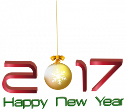 2017 Happy New Year Transparent PNG Clip Art Image | Happy New Year ...