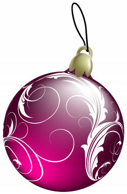Beautiful Pink Christmas Ball PNG Clipart - Best WEB Clipart