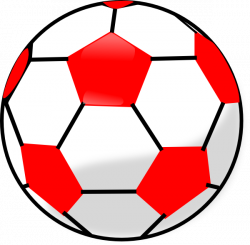 Red Soccerball Clip Art at Clker.com - vector clip art online ...