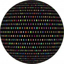 Clipart - Prismatic Polka Dots Mark II Sphere