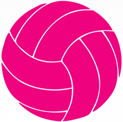Pink Volleyball Clipart