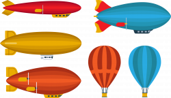 Hot air balloon Airplane Airship Balloon rocket - Rocket Balloon Set ...