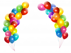 Colorful Balloons Decor Transparent PNG Clipart | I want! | Pinterest