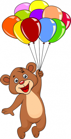 Teddy bear Balloon Clip art - Bear holding balloons 527*1024 ...