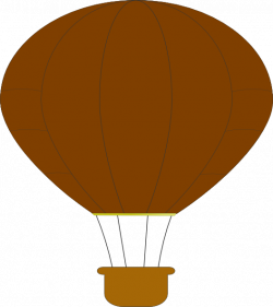 Brown Hot Air Balloon Clip Art at Clker.com - vector clip art online ...
