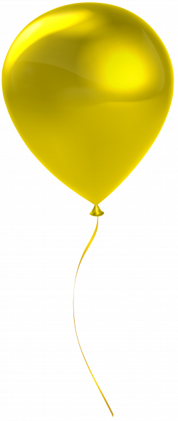 Single Yrllow Balloon Transparent Clip Art | Gallery Yopriceville ...