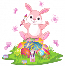 Easter Bunny Pink Free Clipart | Easter | Pinterest | Easter bunny ...