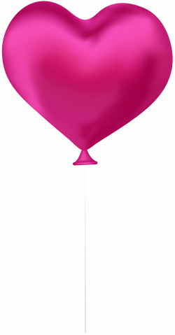 Pink Heart Balloon PNG Clip Art Image | Gallery Yopriceville - High ...