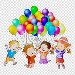 Kids Playing Cartoon clipart - Child, Balloon, Illustration ...