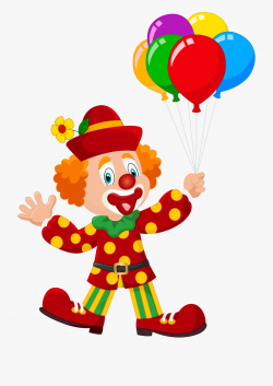 Clown Holding Balloon , Png Download - Circus Png #830095 ...