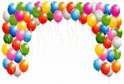 Transparent Balloons Arch Clipart Image | Gallery Yopriceville ...