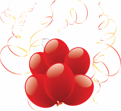 Balloon Red Group transparent PNG - StickPNG